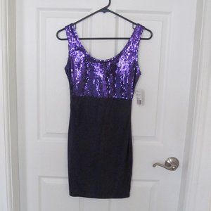 NEW! Forever 21 Purple Sequin Dress (Small)